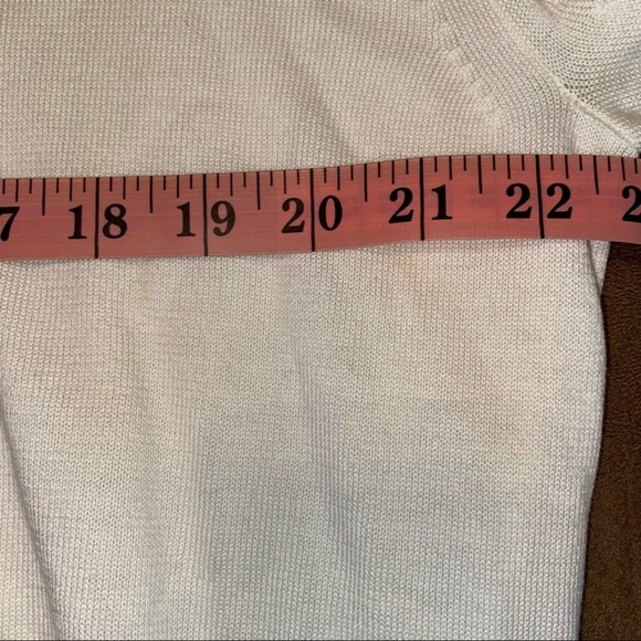 J Ferrar V-Neck Cream Pullover Sweater NEW - Picture 7 of 8